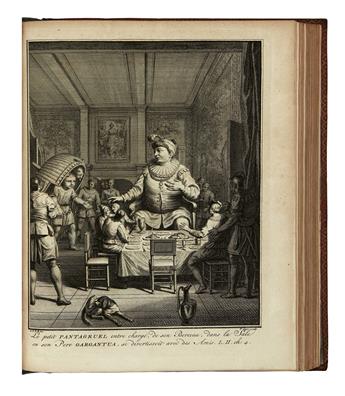 RABELAIS, FRANÇOIS. Oeuvres . . . Nouvelle Édition.  3 vols.  1741